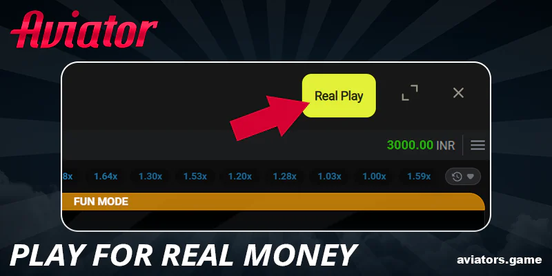 Switch over to the real money version of Aviator when you're ready to play for stakes.