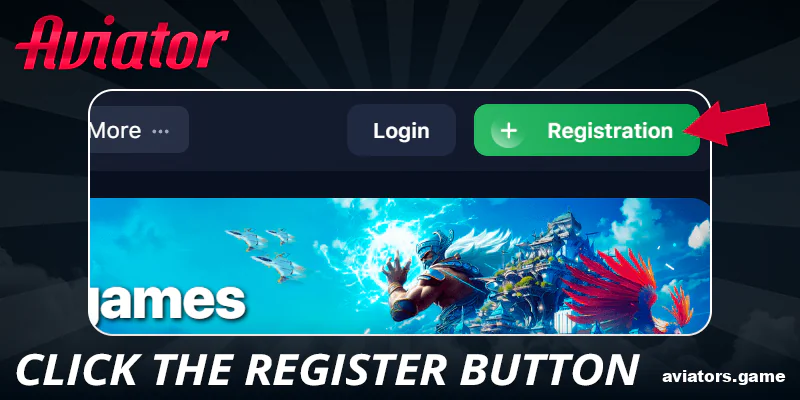 Hit the sign-up button to begin your 1win Aviator registration