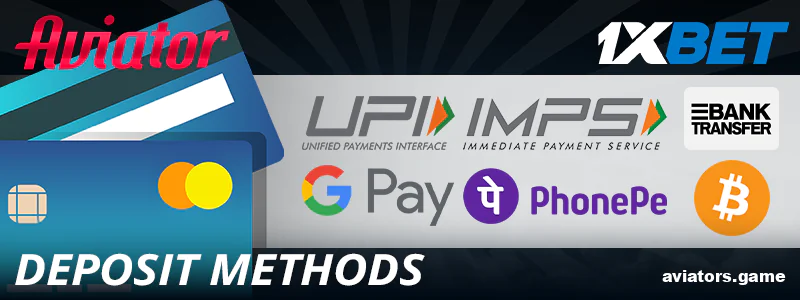 Ways to fund your 1xBet Aviator account for Indian users