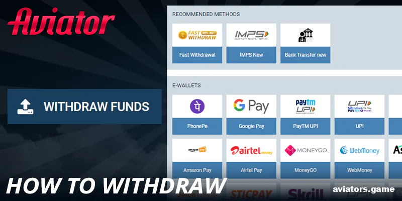 Step-by-step withdrawal process for 1xBet Aviator users in India