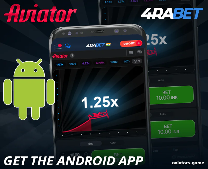 Android Mobile App for 4rabet Aviator IN
