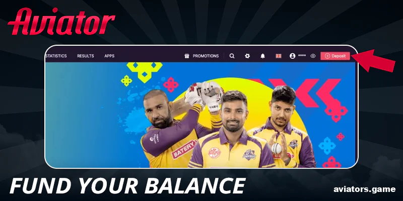 Fund your Batery Aviator account in INR
