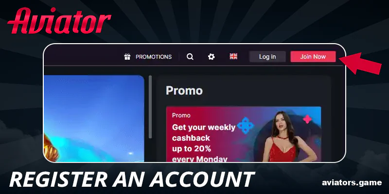 Create your Batery Aviator account