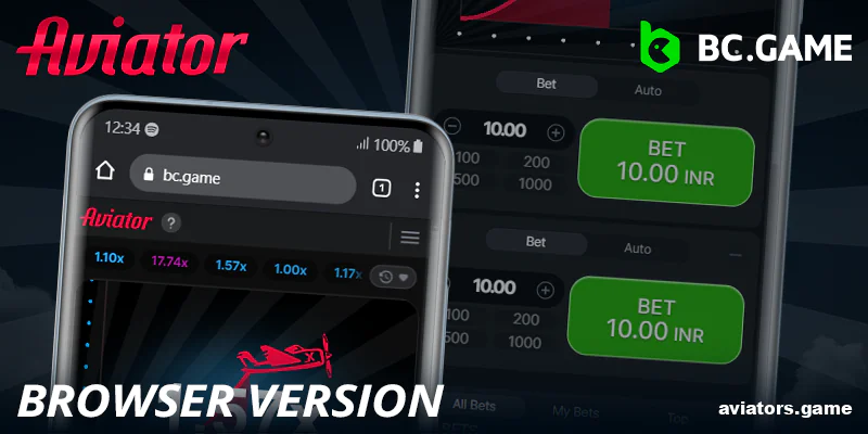 Web Browser Access for Indian BC.Game Aviator Players