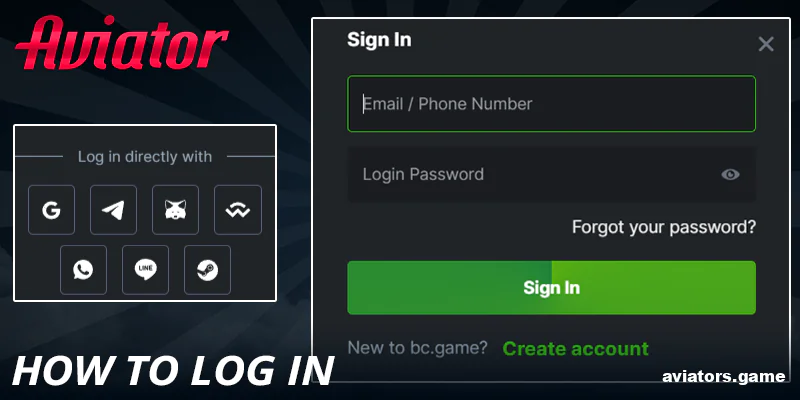 How to Sign In to Your BC.Game Aviator India Account
