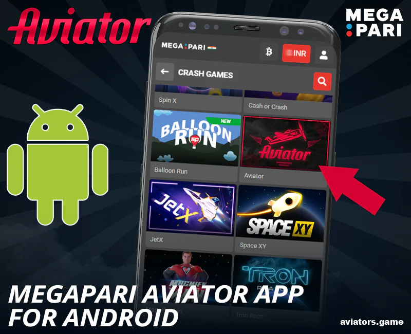 Get the Android version of the Megapari Aviator app in India