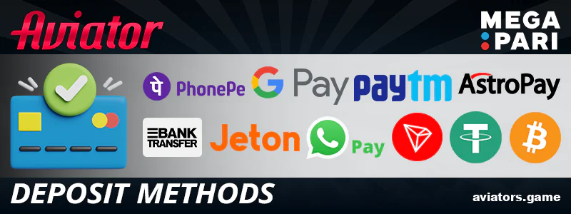 Payment Options for Indian Players at Megapari Aviator