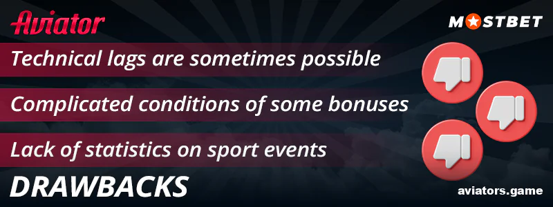 Potential downsides of Mostbet Aviator for Indian users