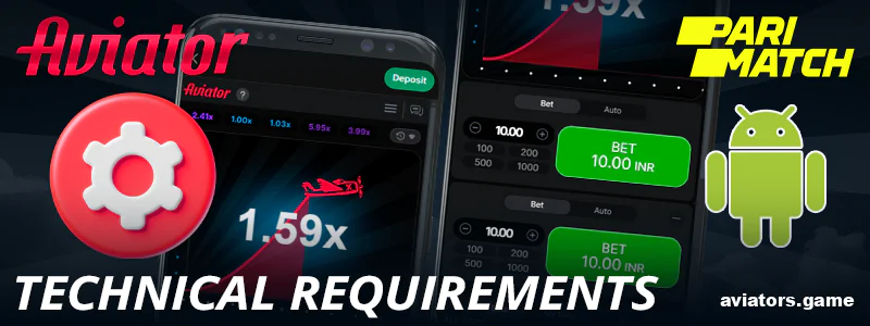 Minimum System Requirements for Parimatch Aviator (Android)