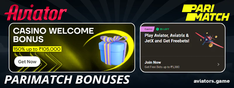 Available Bonuses and Promotions for Parimatch Aviator in India