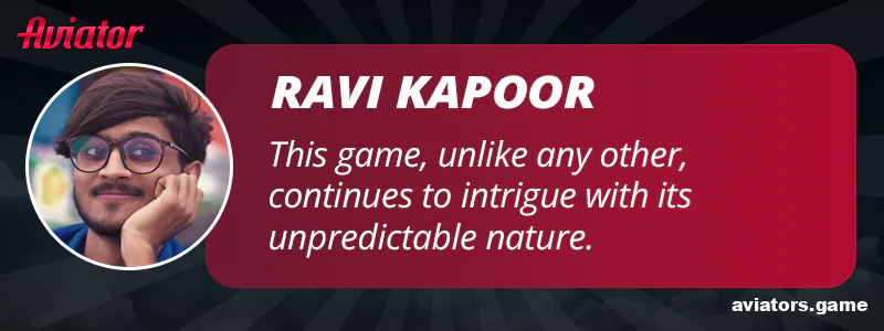An Indian player discusses the excitement of uncertainty in Aviator