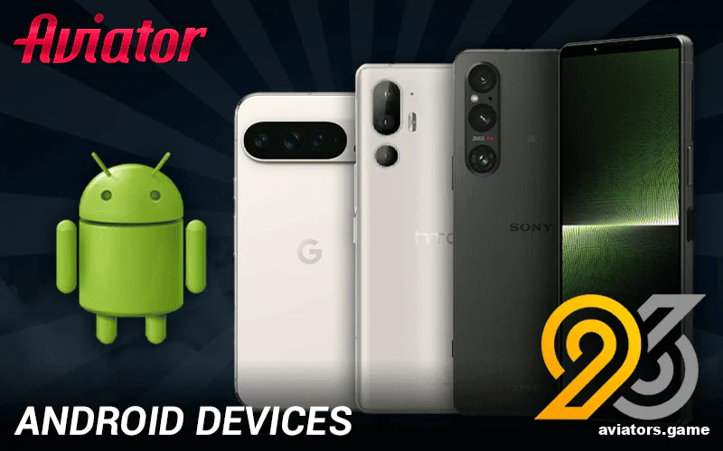 Which Android phones work best with the 96in Aviator app?