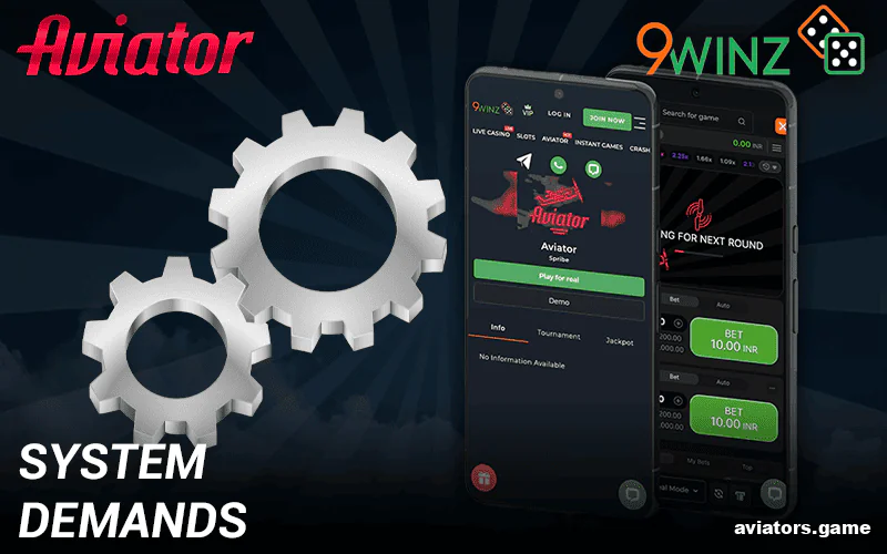 Hardware and software specifications for the 9winz mobile application