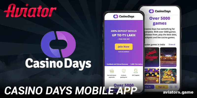 Casino Days Mobile Betting: Now available for Android and iOS users in India