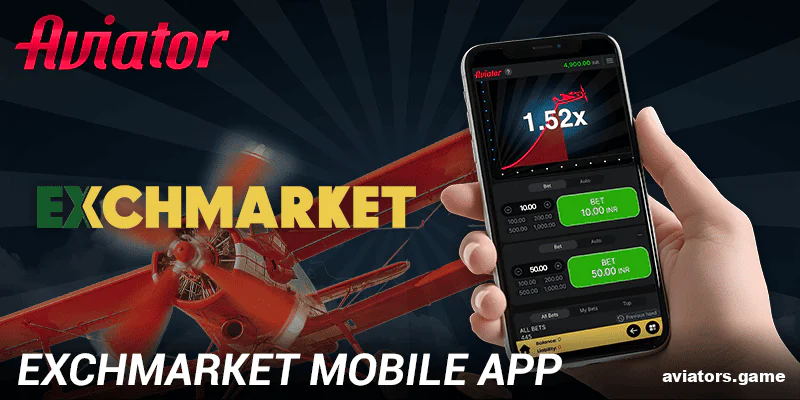Exchmarket's mobile betting platform tailored for Indian users on Android and iOS