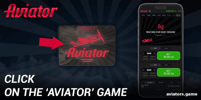 Launch the Aviator game from the Mega Casino World app menu.