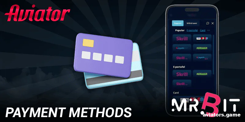 Available payment gateways for users in India using the Mr Bit Aviator mobile platform.