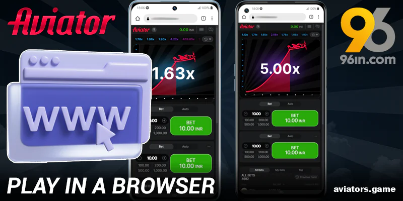 Using the 96in Aviator Browser Version in India
