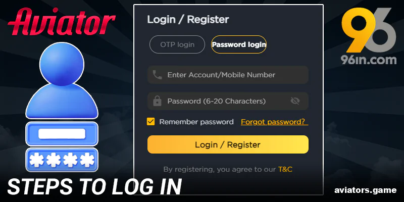 How to Access Your 96in Aviator India Account