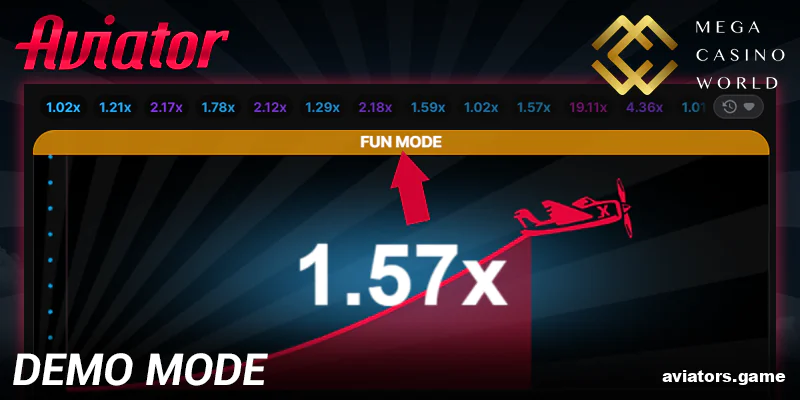 Trying out the Aviator Demo at Mega Casino World for Indian Users