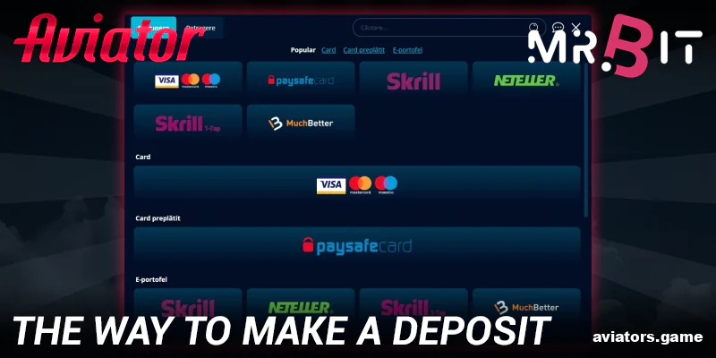 How to add money to your Mr Bit Aviator account