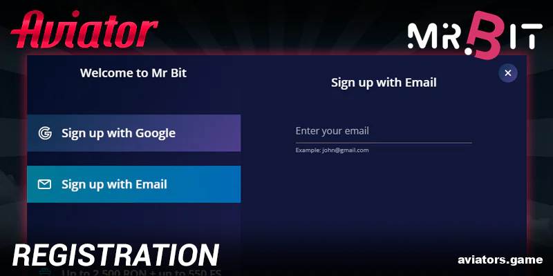 How to Register Your Mr Bit Aviator Account in India