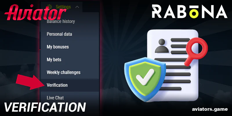 Account Verification for Rabona Aviator India